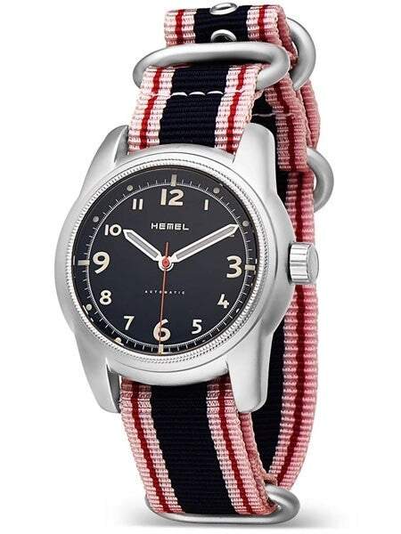 HEMEL Spear Automatic Military-Styled Watch with Bead Blasted Case and Sapphire Crystal #HM4B