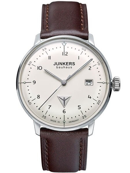 Junkers Bauhaus Swiss Quartz Watch with Domed Hesalite Crystal #6046-5