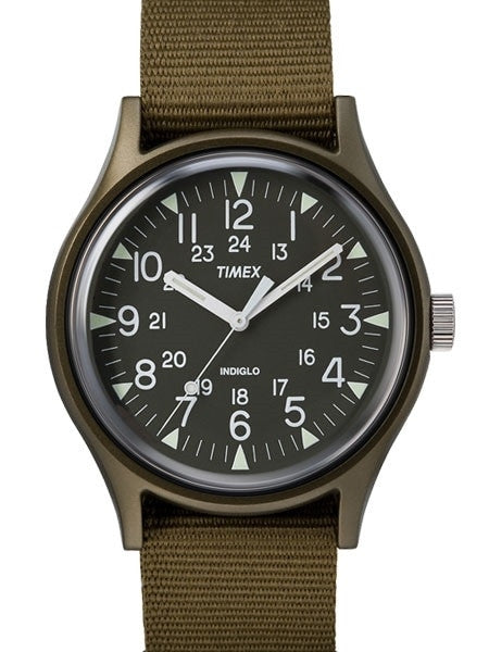 Timex 40mm MK1 Quartz Watch with Black Dial and INDIGLO Night-Light #TW2R37500VQ