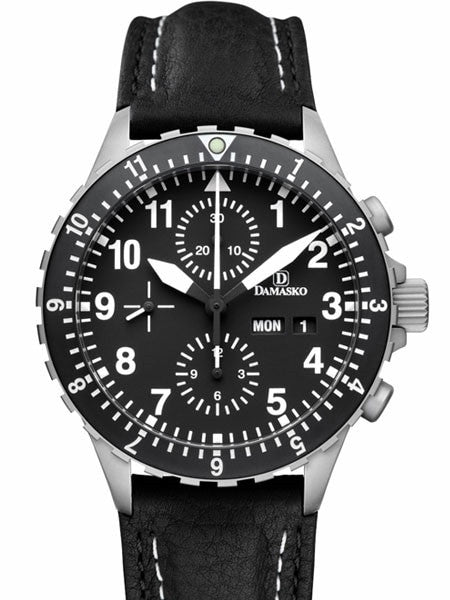Damasko Swiss Valjoux 7750 Chronograph with Dual Time Bezel #DC66