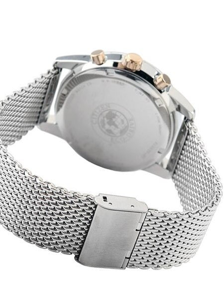 Citizen Eco-drive Chronograph Watch with Stainless Steel Mesh Bracelet #CA0336-52H