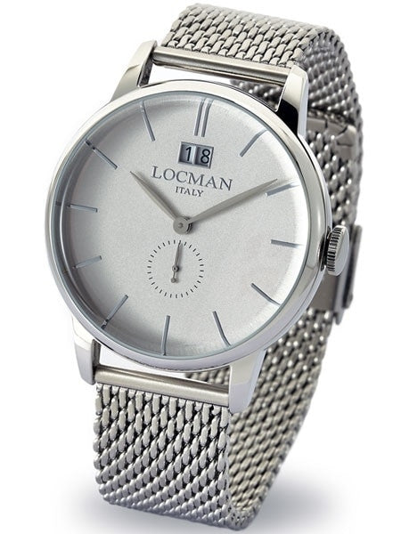 Locman 1960's Collection Big Date Quartz Dress Watch with 41mm Case #0252V06-00AGNKB0