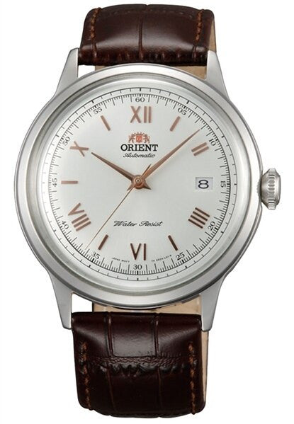 SCRATCH AND DENT - Orient Bambino Automatic Dress Watch with White Dial, Roman Numeral Markers #ER2400BW