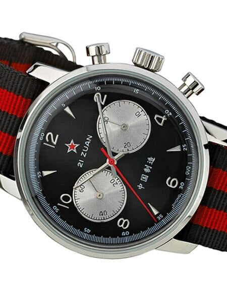 Seagull 1963 Hand Wind Mechanical Chronograph with Black Dial #6488-2901B