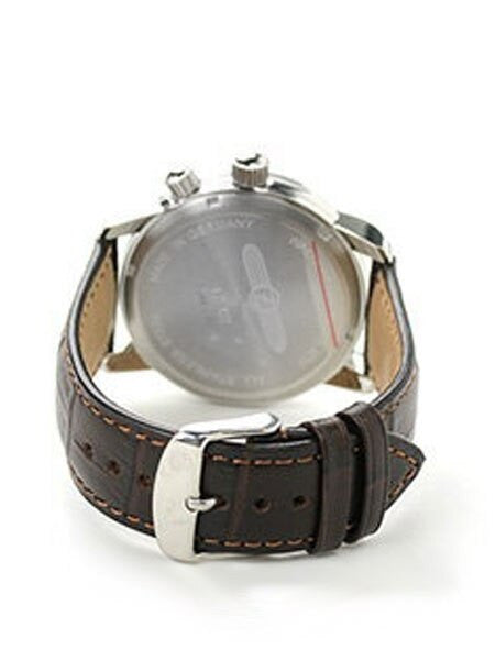 Graf Zeppelin German Made, Dual Time, Big Date Watch with Two Crowns. #7644-5
