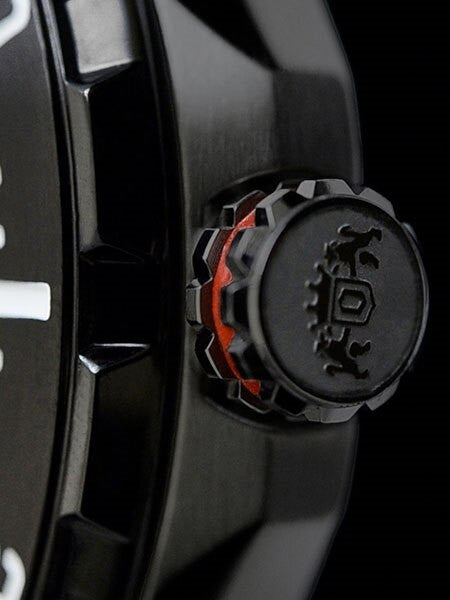 Orient M-Force Delta Automatic Scuba Black IP Dive Watch with Power Reserve Meter #EL07001D