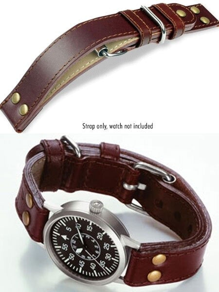 Laco WWII-Style Leather Pilot Strap with Bomber Jacket Extension #Laco-Loop-S (short)