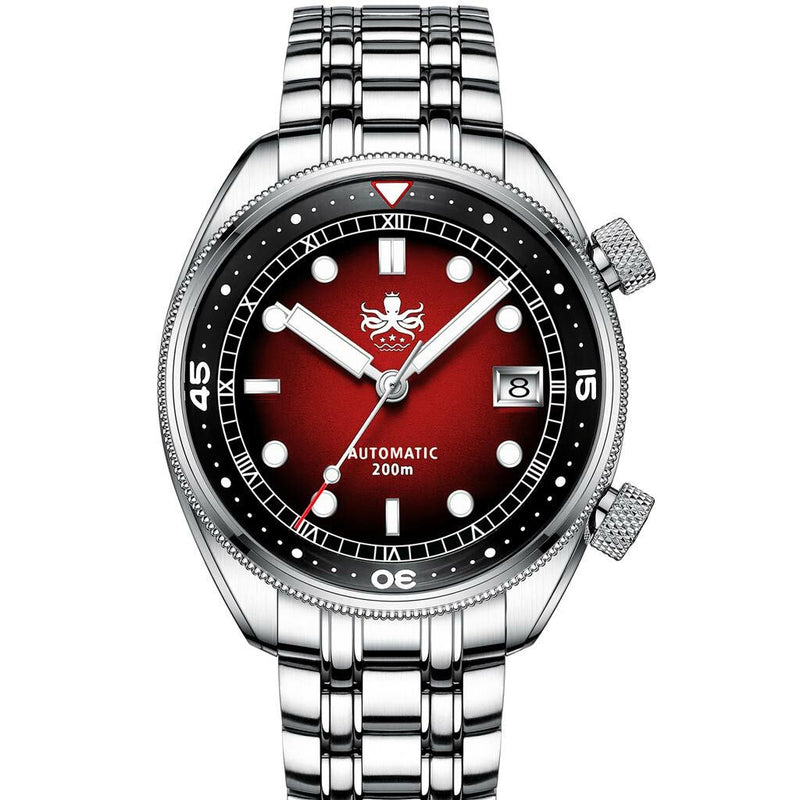 PHOIBOS Eagle Ray 200-Meter Automatic Dive Watch with Double Dome AR Sapphire Crystal #PY029E