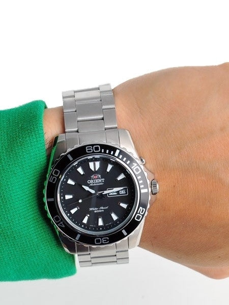 Orient Black XL Automatic Dive Watch on a Bracelet #CEM75001B