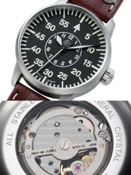 Scratch and Dent - Laco 42mm Aachen Type B Dial Automatic Pilot Watch, New Sapphire Crystal #861690