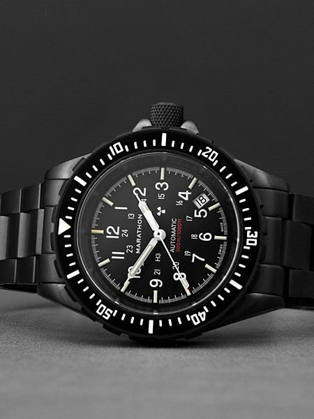 Marathon GSAR Anthracite Automatic Military Divers Watch #WW194006BKBRACE-NGM
