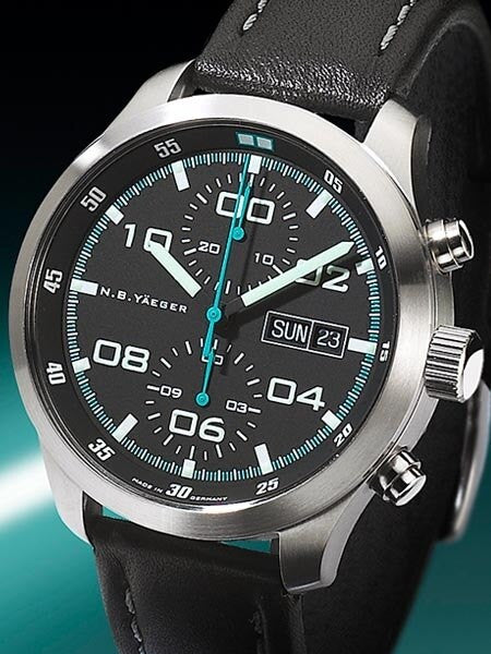 NB Yaeger Valjoux 7750 Swiss Automatic Chronograph with Sapphire Crystal #LONGFLIGHT-C1