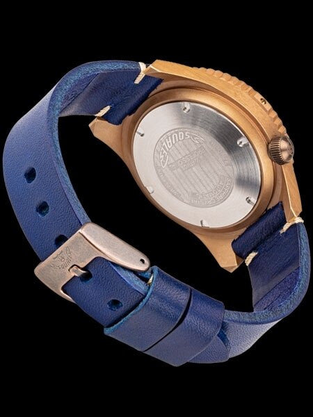Squale 500 meter Professional Swiss Automatic Dive watch with Bronze Case #1521BR-026-BLU