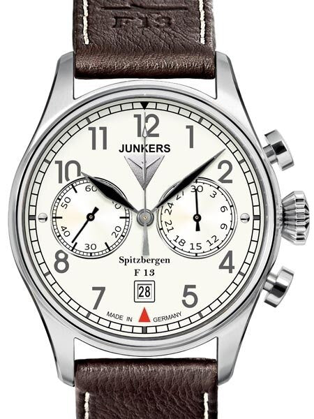 Junkers Spitzbergen F13 Mechanical Chronograph with Luminous Dial #6110-5