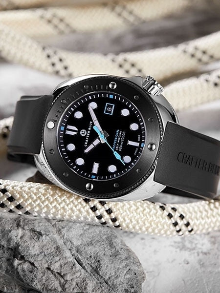Crafter Blue Swiss Made 600-Meter Hyperion Ocean Diver with Swiss Automatic Movement  #HOSS001B-B-R