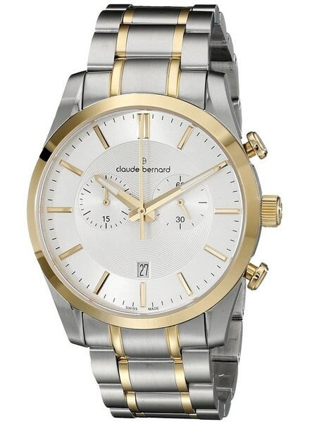 Claude Bernard Swiss Chronograph Dress Watch with Sapphire Crystal #10104-357J-AID2