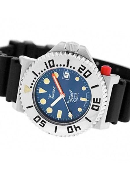 Squale Vintage Swiss Automatic Dive watch with Locking Bezel #Tiger-064-BLU