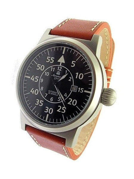 Aeromatic 1912 XL Aviator Automatic Watch, Leather Strap #A1346