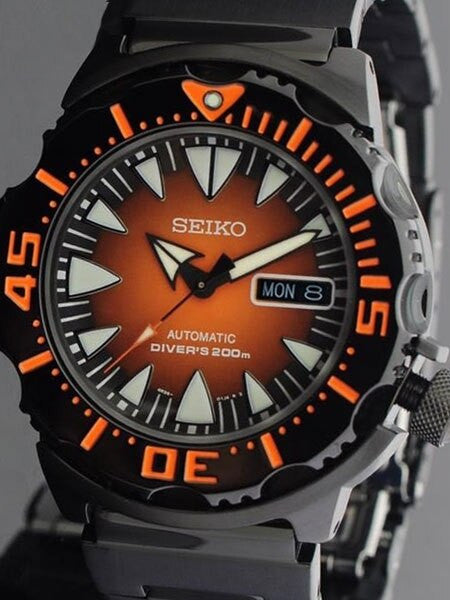 Seiko 2nd Generation PVD Orange Monster with new 24-Jewel Automatic Movement #SRP311K1