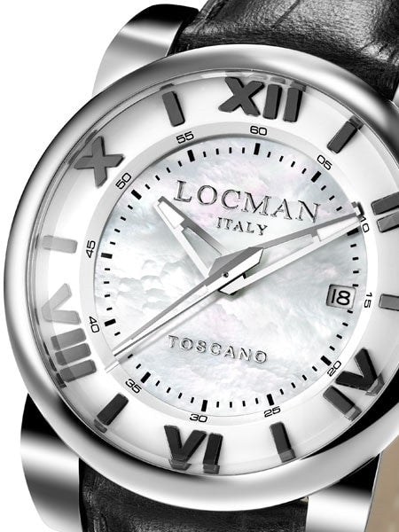 Locman Toscano Collection 100 Meter Automatic Watch with 42mm Stainless Steel Case #0590V12-00MWPSA
