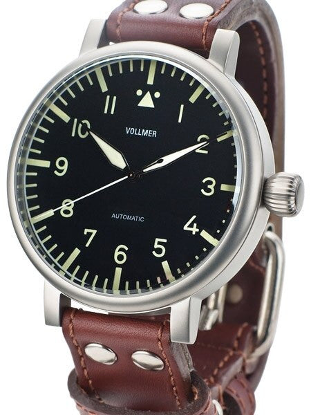Vollmer W585A Kampfgruppen WWII-Style 55mm Limited Edition Aviator Type A Dial Watch