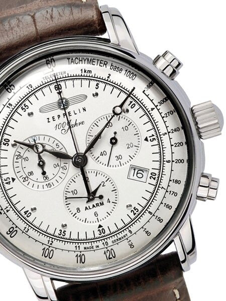 Graf Zeppelin Swiss Quartz Chronograph Watch with Alarm Function #7680-1