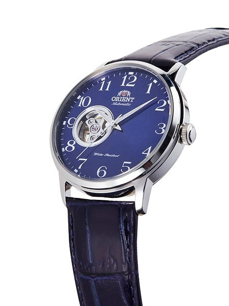 Orient Open-Heart Automatic Watch with Hand Wind and Hacking #RA