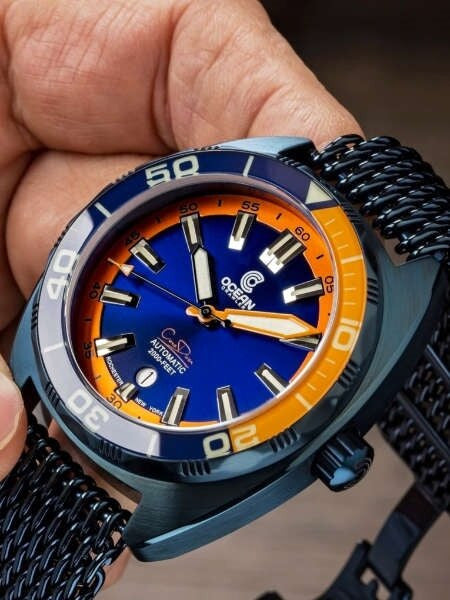 Ocean Crawler 600-Meter Core Swiss Automatic Dive Watch, with Luminous Sapphire Bezel Insert #1292