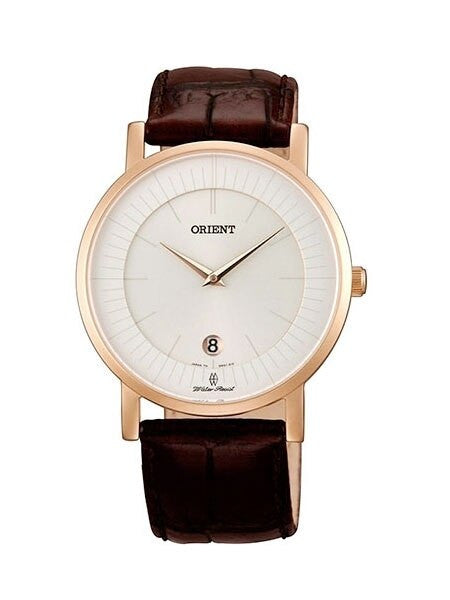 Orient Class Quartz Dress Watch with Sapphire Crystal and Rose Goldtone Case  #GW0100CW