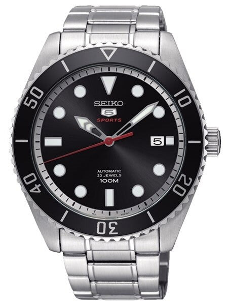 Seiko 44mm Sports 5, 4R35 Automatic Watch with Date Window #SRPB91J1