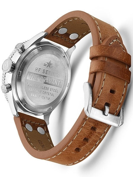 HEMEL Brabant Quartz Chronograph Watch with 60-Minute Stopwatch and AR Sapphire Crystal #HF5