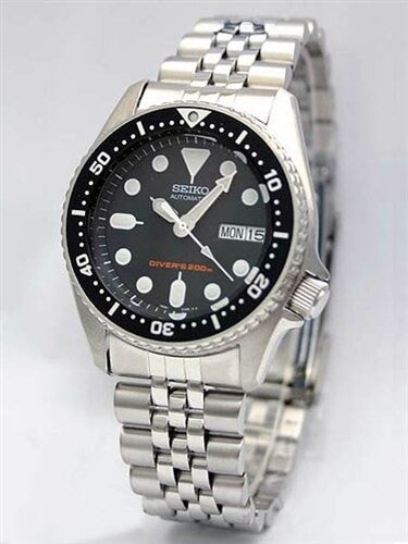 Scratch and Dent - Seiko Black Automatic Dive Watch with Stainless Steel Bracelet #SKX013K2 24