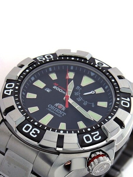 Orient M-Force Automatic Black Dive Watch with Power Reserve Meter #SEL03001B