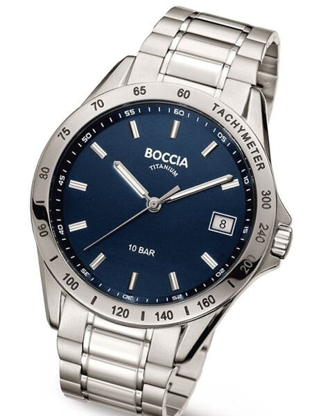 Boccia Mens Quartz Sport Watch with 42mm Titanium Case #3597-01