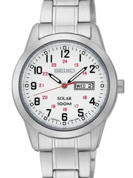 Scratch and Dent - Seiko Women's Solar Sport Watch with both 12-Hour and 24-Hour markers #SUT167-SND1