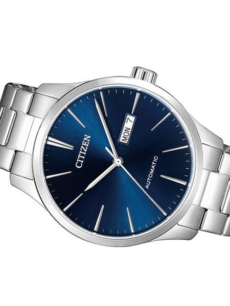 Citizen Automatic Mens Watch with Blue Dial - Stainless Steel Bracelet #NH8350-83L