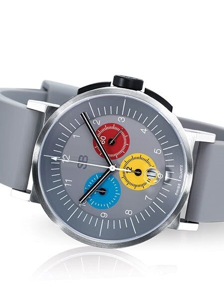 SB Swiss Quartz Chronograph Watch with Sapphire Crystal and 12-hr Totalizer #SBCHR1.10