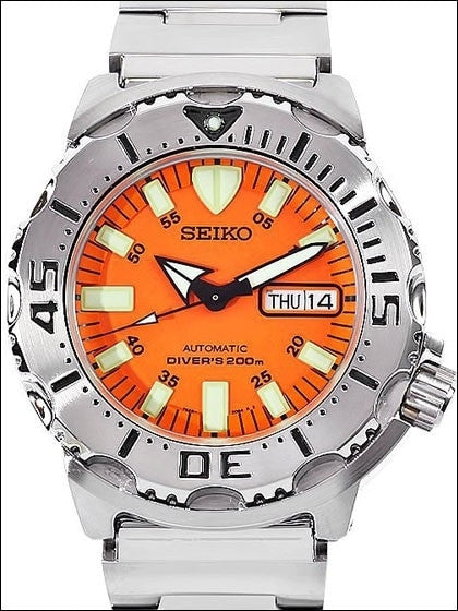 Seiko Orange Monster Automatic Dive Watch, Stainless Steel Bracelet #SKX781K1