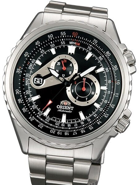 Orient Automatic Speedster Watch with Day and Date, 24-Hour Sub-Dial #ET0M001B