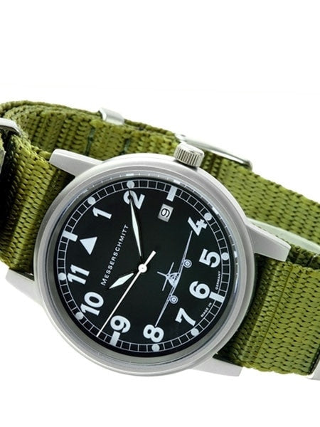 Messerschmitt 38.5mm Stainless Steel Case Aviator Watch #ME262S