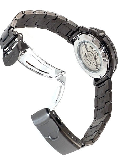 Seiko 5 Sports Automatic 24-Jewel Bottle-Cap Watch with Black PVD Case #SRPC65K1