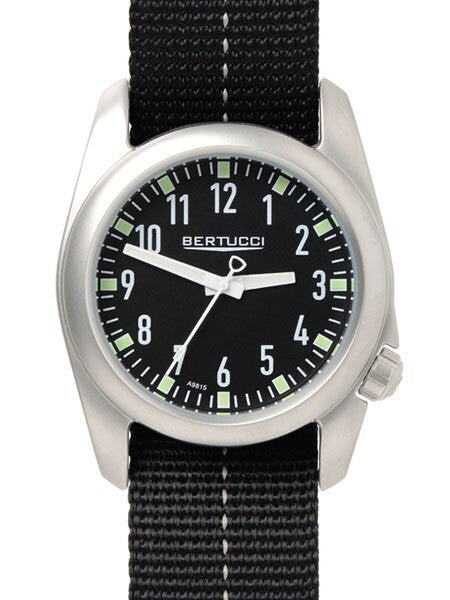 Bertucci Ventara Stainless Steel Field Watch with a DX3 Nylon Strap #11072