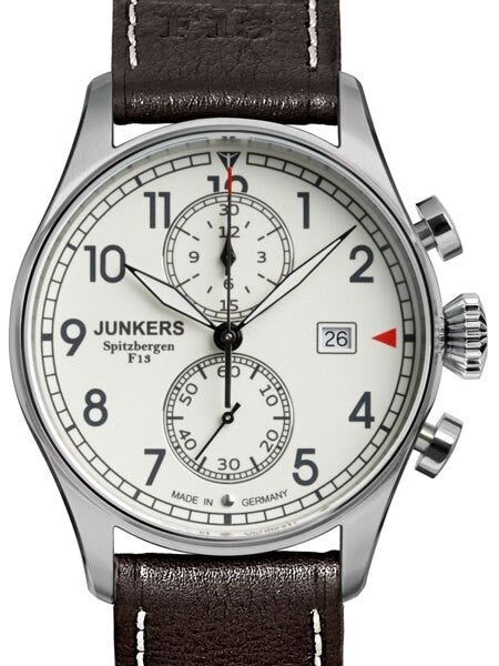 Junkers Cockpit JU52 Quartz Chronograph Watch, Sapphire Crystal #6178-5