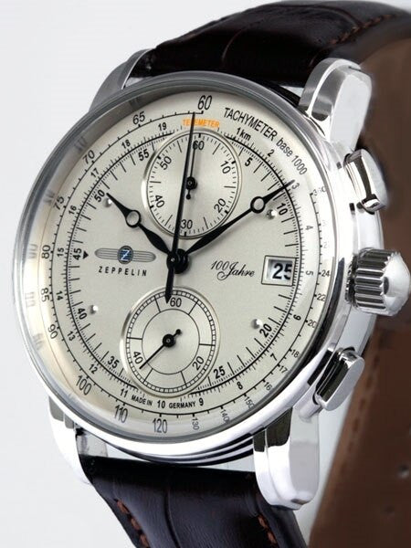 Graf Zeppelin Two-Eye Quartz Chronograph Watch with 60-Minute Stopwatch #8670-1