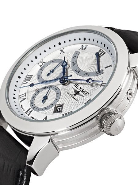 Elysee Talos Miyota 9100 Automatic with Power Reserve Indicator and 24-Hr Sub-Dial #17008
