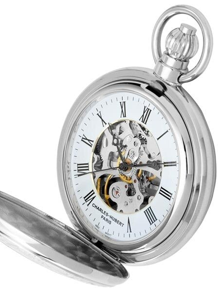 Charles-Hubert 17-Jewel Mechanical Hand Wind Pocket Watch #3527-W