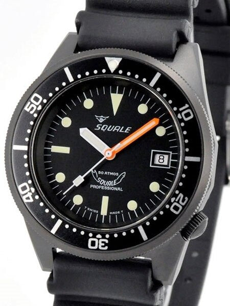 Scratch and Dent - Squale 500 meter Professional Swiss Automatic Dive watch with Sapphire Crystal #1521-026PVD-SND