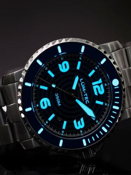 Lum-Tec 43mm Swiss Automatic, Anti-Magnetic 350 meter Dive Watch #350M-2