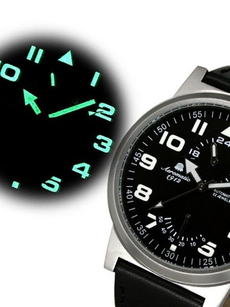 Aeromatic 1912 Automatic Watch with 24-hr Sub Dial and Power