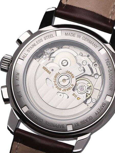 Graf Zeppelin 34-Jewel Automatic Chronograph Watch with Sapphire K1 Coated Crystal #7624-5